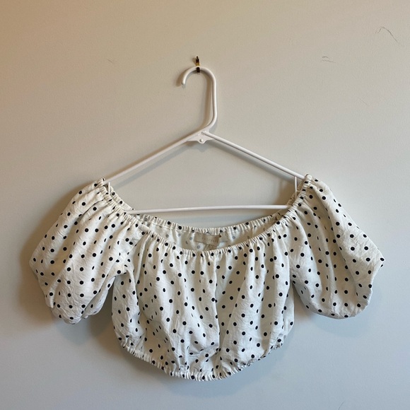Polka dot cropped top - Picture 1 of 3